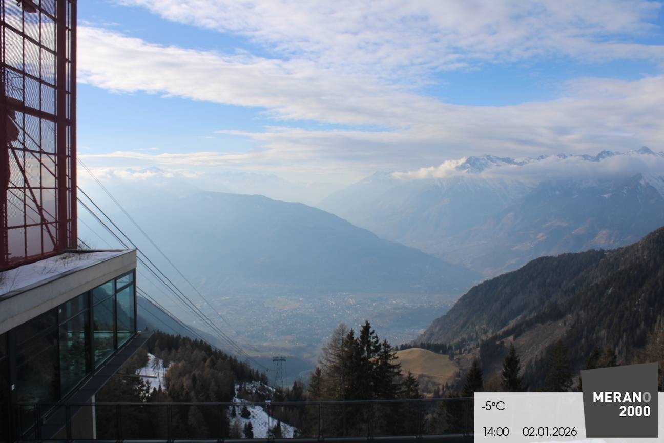 bergfex cam Bergstation Meran 2000 Meran 2000 Cam Aussicht auf