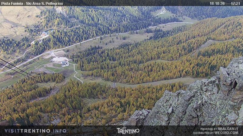 Spletna kamera Col Margherita, Smer gledanja Pista La Volata, San ...