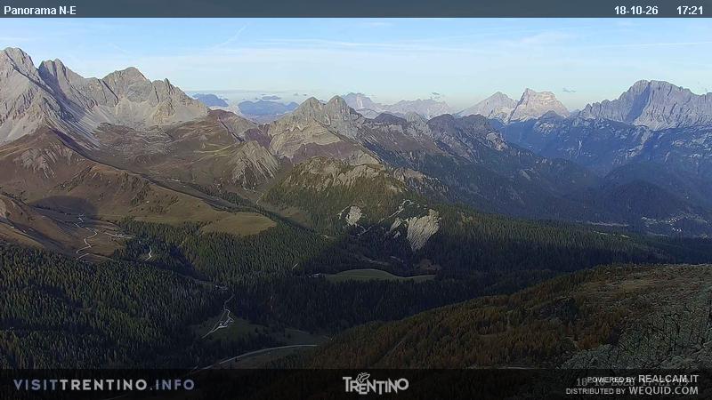 Webová kamera Col Margherita, Směr zobrazení Panorama NE da col ...