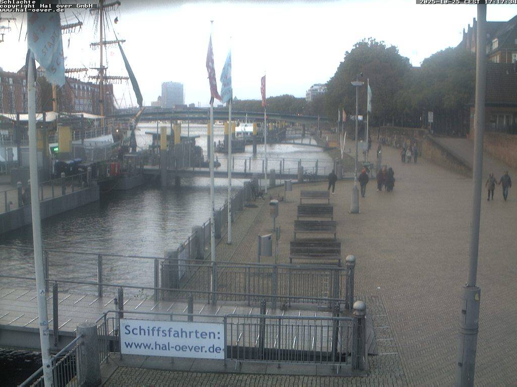 Webcam Weserpromenade Schlachte, Hansestadt Bremen, 11m bergfex