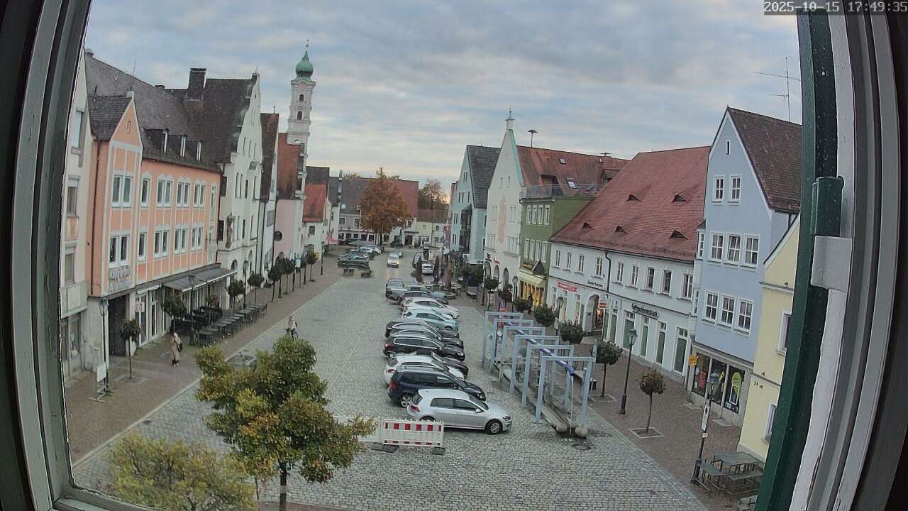 Webcam Aichach Stadtplatz, Aichach, 445m - bergfex
