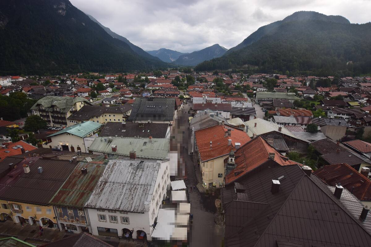 Webcam Mittenwald Obermarkt