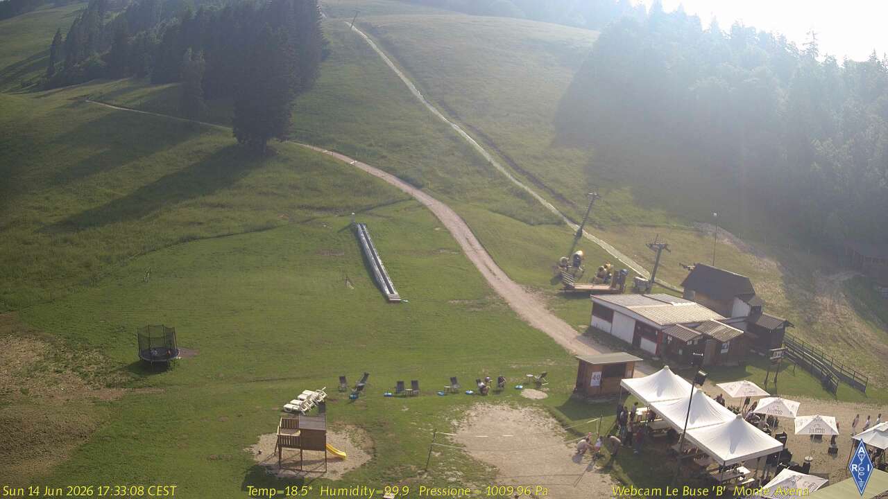 Feltre - Monte Avena Nearby Area Webcam: Nearby Feltre and Monte Avena webcam useful for checking the western approach to the Dolomiti Bellunesi area.
