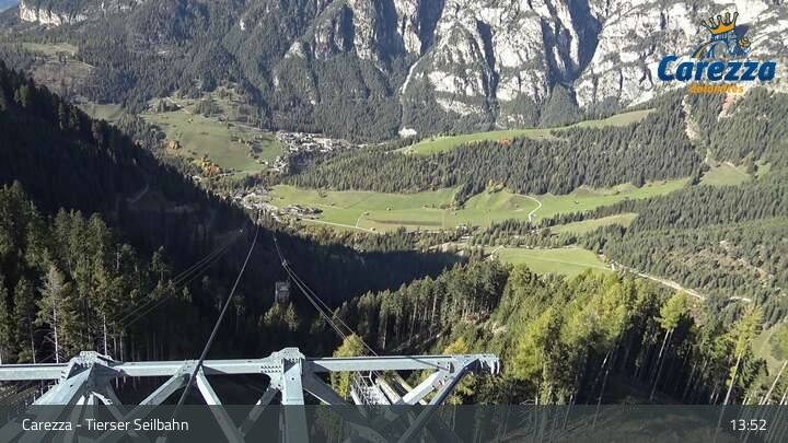 Webcam Tierser Seilbahn, Carezza, 1.690 m - bergfex