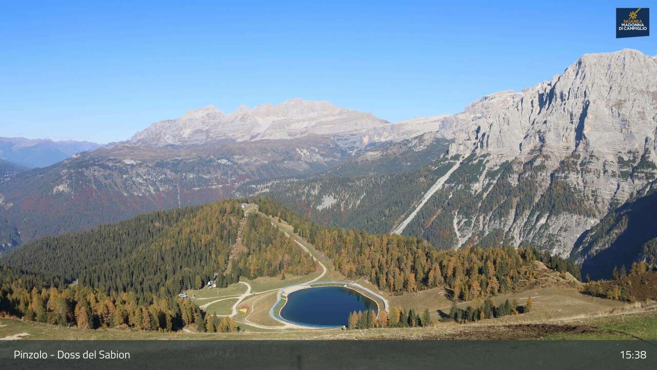 Webová kamera Doss del Sabion, Smer zobrazenia ‎, Folgarida, 2.109 m ...