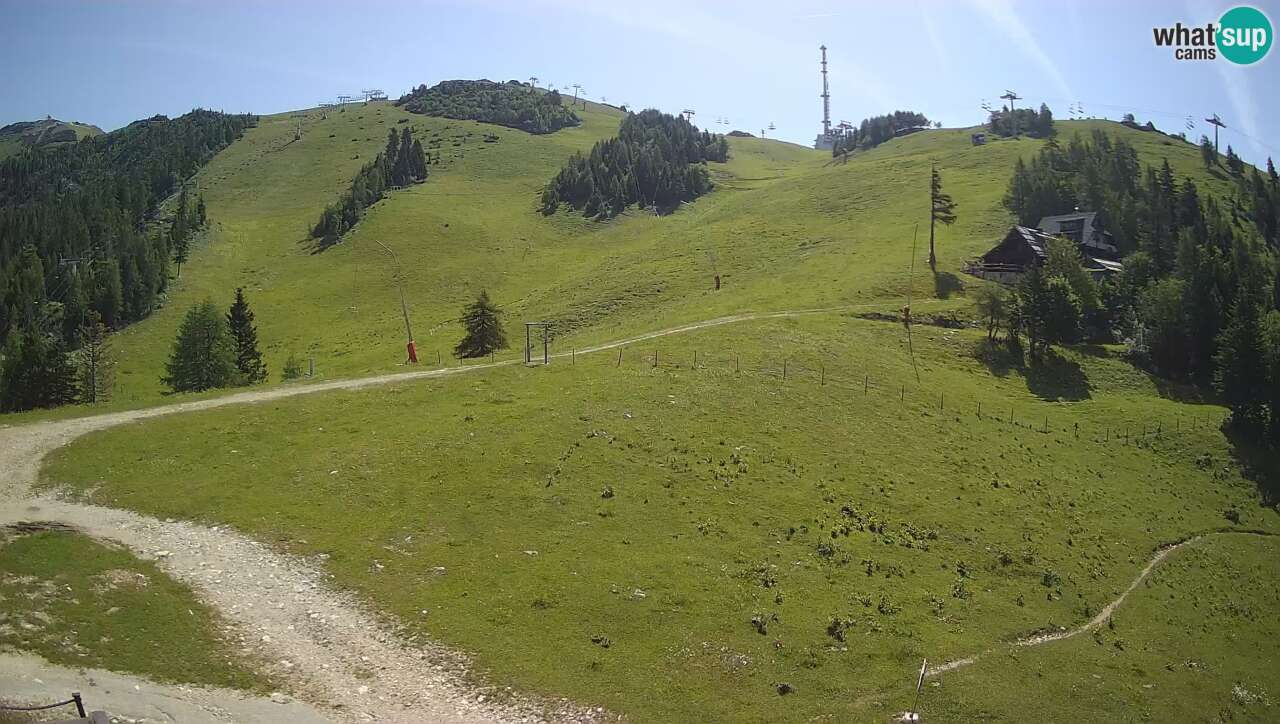 bergfex - Webcam Krvavec - Ski Resort - Krvavec - Cam View from upper skilift station - Livecam